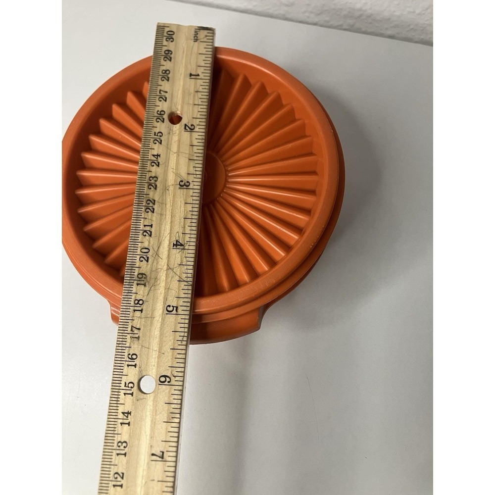 VTG 1970's Tupperware Harvest Snack Bowls Servalier Gold Burnt Orange Avocado - Picture 13 of 13